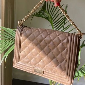 BCBG | Nude Satchel Purse